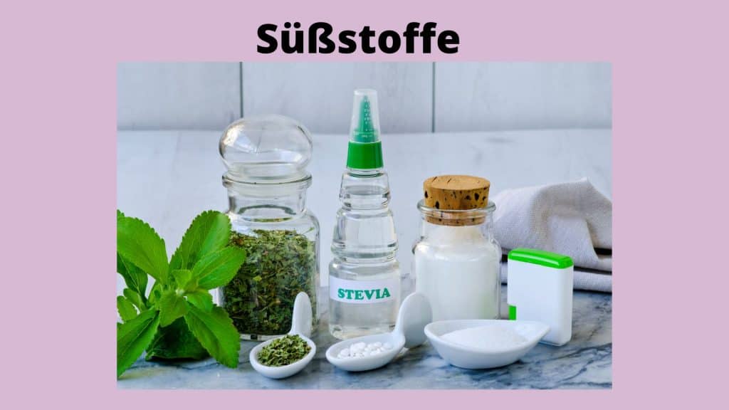Stevia und verschiedene andere Süßstoffe