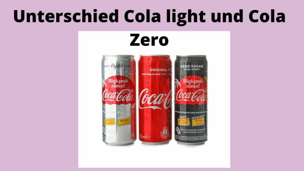 verschiedene Cola Dosen; Light udn zero